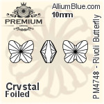 PREMIUM Rivoli Butterfly Fancy Stone (PM4748) 5mm - Crystal Effect With Foiling