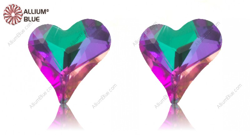 PREMIUM CRYSTAL Sweet Heart Fancy Stone 13x12mm Crystal Heliotrope F