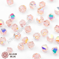 PREMIUM CRYSTAL Bicone Bead 4mm Rosaline AB