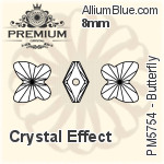 PREMIUM Butterfly Bead (PM5754) 10mm - Crystal Effect
