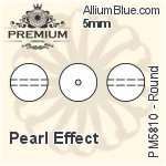 PREMIUM Round Crystal Pearl (PM5810) 20mm - Pearl Effect
