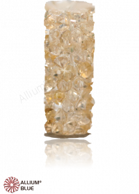 PREMIUM CRYSTAL Fine Rock Tube Bead 30mm Crystal Golden Shadow