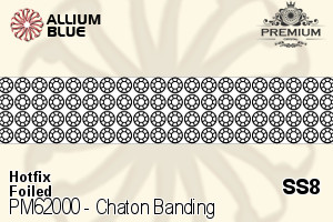 プレミアム チャトン Banding (PM62000) 10mm - ホットフィックス SS8 ストーンズ - ウインドウを閉じる