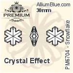 プレミアム Snowflake ペンダント (PM6704) 20mm - クリスタル