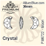 PREMIUM Moon Pendant (PM6722) 26mm - Crystal Effect