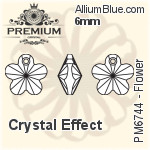 PREMIUM Flower Pendant (PM6744) 8mm - Color