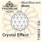 プレミアム Ball ペンダント (PM8558) 30mm - クリスタル エフェクト