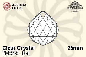 PREMIUM Ball Pendant (PM8558) 25mm - Clear Crystal