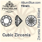 PREMIUM Zirconia Round Brilliant Cut (PM9000) 6.75mm - Cubic Zirconia