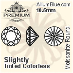 PREMIUM Moissanite Round Brilliant Cut (PM9010) 10mm - Exceptional Colorless