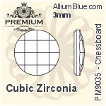 PREMIUM Zirconia Chessboard (PM9035) 12mm - Cubic Zirconia