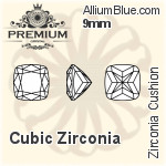プレミアム Zirconia Cushion (PM9470) 15mm - キュービックジルコニア