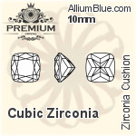 プレミアム Zirconia Cushion (PM9470) 7mm - キュービックジルコニア