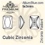 PREMIUM Zirconia Radiant (PM9620) 8x6mm - Cubic Zirconia