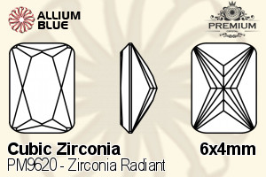 プレミアム Zirconia Radiant (PM9620) 6x4mm - キュービックジルコニア