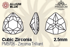 PREMIUM Zirconia Trilliant (PM9706) 2.5mm - Cubic Zirconia