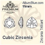 PREMIUM Zirconia Trilliant (PM9706) 9mm - Cubic Zirconia