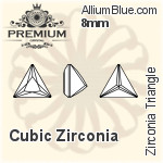 PREMIUM Zirconia Triangle (PM9722) 10mm - Cubic Zirconia