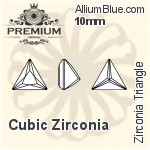 PREMIUM Zirconia Triangle (PM9722) 4.5mm - Cubic Zirconia