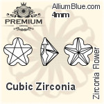 PREMIUM Zirconia Flower (PM9744) 10mm - Cubic Zirconia