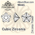 PREMIUM Zirconia Flower (PM9744) 7mm - Cubic Zirconia