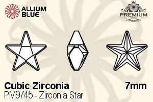プレミアム Zirconia Star (PM9745) 7mm - キュービックジルコニア
