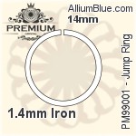 Jump Ring (PM99001) ⌀14mm - 1.4mm Iron