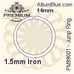 Jump Ring (PM99001) ⌀14mm - 1.5mm Iron