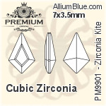 プレミアム Zirconia Kite (PM9901) 7x5mm - キュービックジルコニア