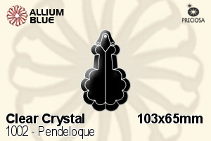プレシオサ Pendeloque (1002) 103x65mm - クリスタル - ウインドウを閉じる