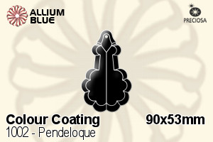 Preciosa Pendeloque (1002) 90x53mm - Colour Coating - 关闭视窗 >> 可点击图片