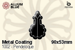 Preciosa Pendeloque (1002) 90x53mm - Metal Coating - 关闭视窗 >> 可点击图片