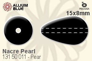 PRECIOSA Pearsh.Pearl 1H 15x8 dk. green