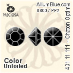 Preciosa MC Chaton OPTIMA (431 11 111) SS00 / PP2 - Color Unfoiled