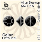 Preciosa MC Chaton OPTIMA (431 11 111) SS2 / PP5 - Color Unfoiled