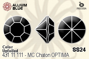 Preciosa MC Chaton OPTIMA (431 11 111) SS24 - Color Unfoiled