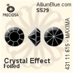 Preciosa MC Chaton MAXIMA (431 11 615) SS39 - Clear Crystal With Dura™ Foiling