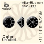Preciosa MC Chaton MAXIMA (431 11 615) SS00 / PP2 - Color With Dura™ Foiling
