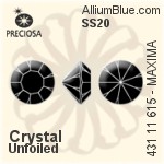 Preciosa MC Chaton MAXIMA (431 11 615) SS20 - Clear Crystal Unfoiled