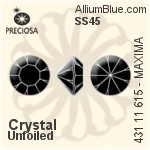 Preciosa MC Chaton MAXIMA (431 11 615) SS45 - Clear Crystal Unfoiled