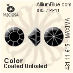 Preciosa MC Chaton MAXIMA (431 11 615) SS5.5 - Colour (Coated) With Dura Foiling