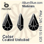 Preciosa MC Pear MAXIMA Fancy Stone (435 15 615) 13x7.8mm - Clear Crystal With Dura™ Foiling