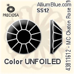 Preciosa MC Chaton Rose VIVA12 Flat-Back Hot-Fix Stone (438 11 612) SS12 - Color (Coated) UNFOILED