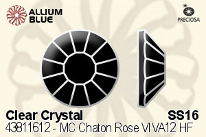 Preciosa MC Chaton Rose VIVA12 Flat-Back Hot-Fix Stone (438 11 612) SS16 - Clear Crystal - Haga Click en la Imagen para Cerrar
