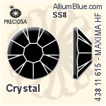 Preciosa MC Chaton Rose MAXIMA Flat-Back Hot-Fix Stone (438 11 615) SS6 - Crystal Effect UNFOILED