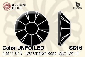 Preciosa MC Chaton Rose MAXIMA Flat-Back Hot-Fix Stone (438 11 615) SS16 - Color UNFOILED - Haga Click en la Imagen para Cerrar