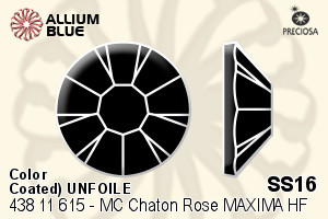 Preciosa MC Chaton Rose MAXIMA Flat-Back Hot-Fix Stone (438 11 615) SS16 - Color (Coated) UNFOILED - Haga Click en la Imagen para Cerrar