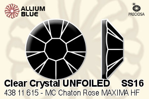 Preciosa MC Chaton Rose MAXIMA Flat-Back Hot-Fix Stone (438 11 615) SS16 - Clear Crystal UNFOILED - Haga Click en la Imagen para Cerrar