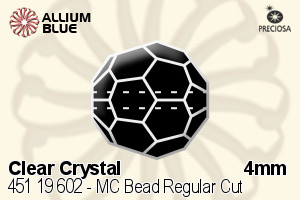 Preciosa MC Bead Regular Cut (451 19 602) 4mm - Clear Crystal - Haga Click en la Imagen para Cerrar