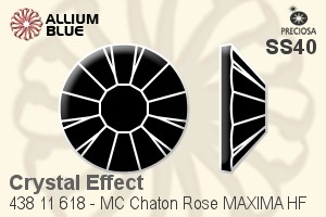 Preciosa MC Chaton Rose MAXIMA Flat-Back Hot-Fix Stone (438 11 618) SS40 - Crystal Effect